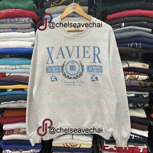 Xavier University Sweatshirt, Vintage 90s Xavier Musketeers Shirt For Men Women